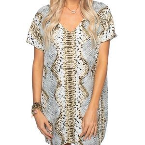 Buddy Love Copper Shift Mini Dress, XS